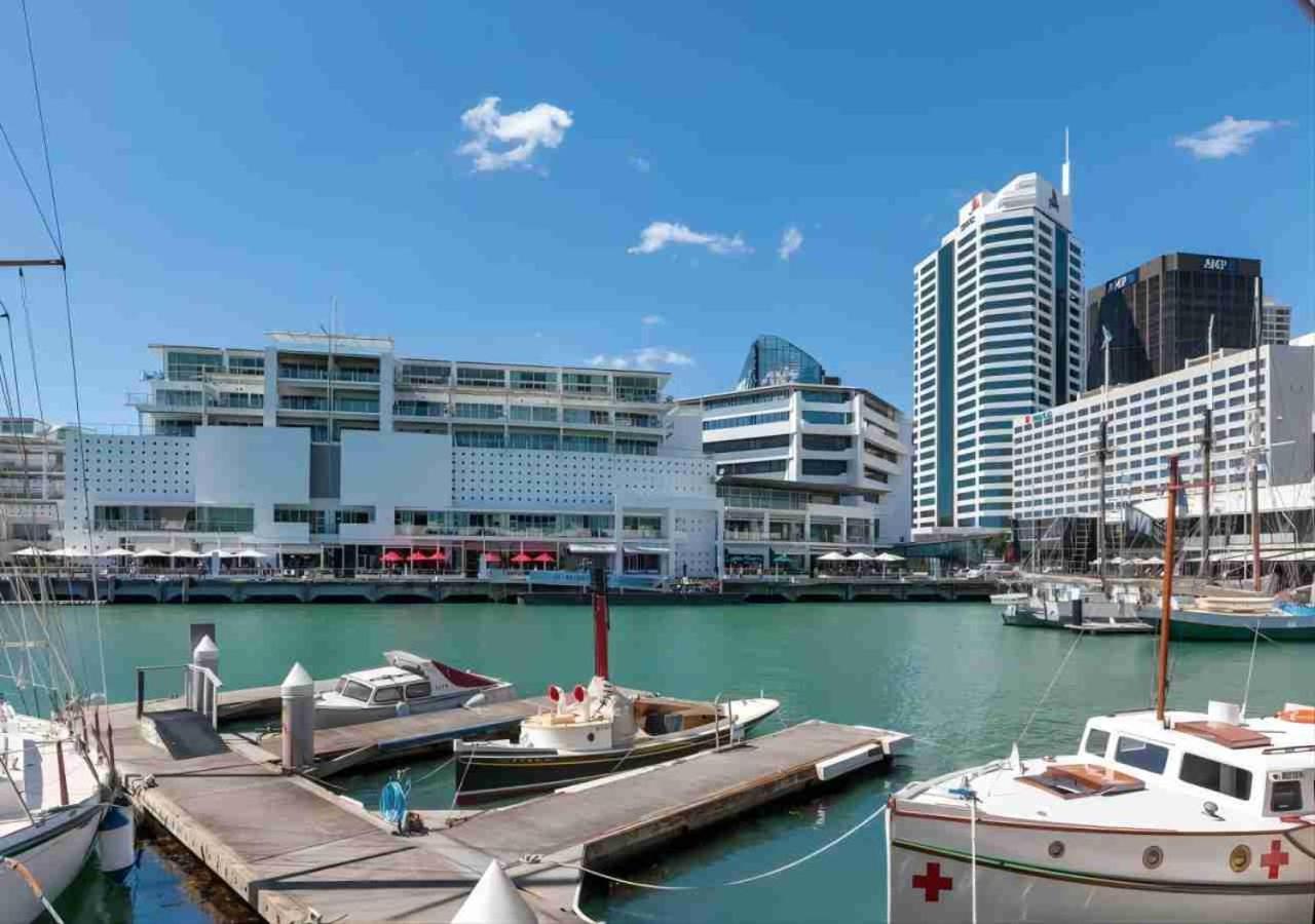 Waterfront Seaview Hotel Apartment - Same Building Block As Auckland Hilton Exterior photo